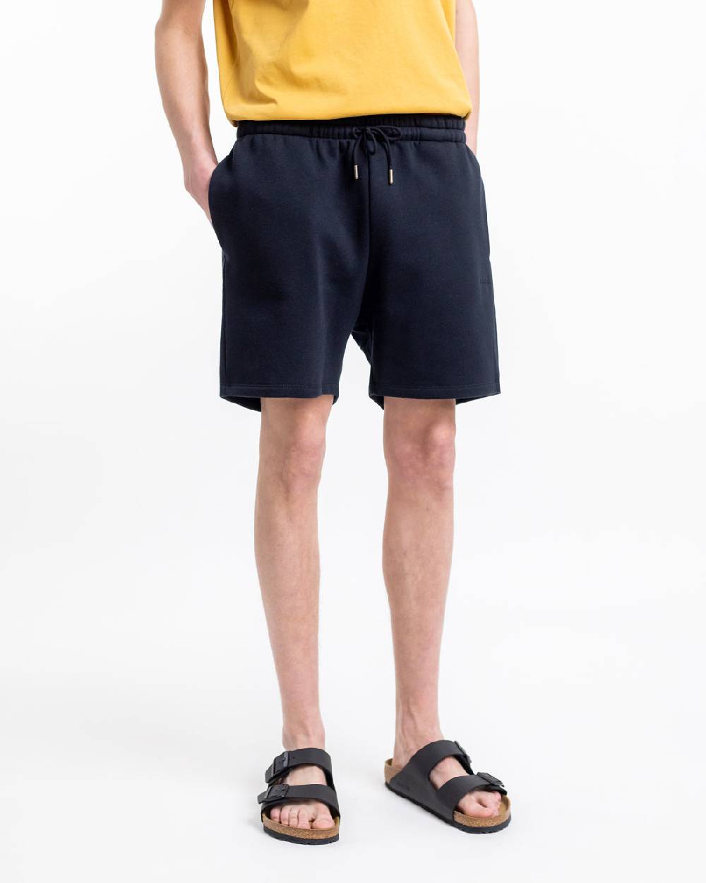 Rotholz Logo Sweatshorts aus Bio-Baumwolle Schwarz Muttertagsangebot