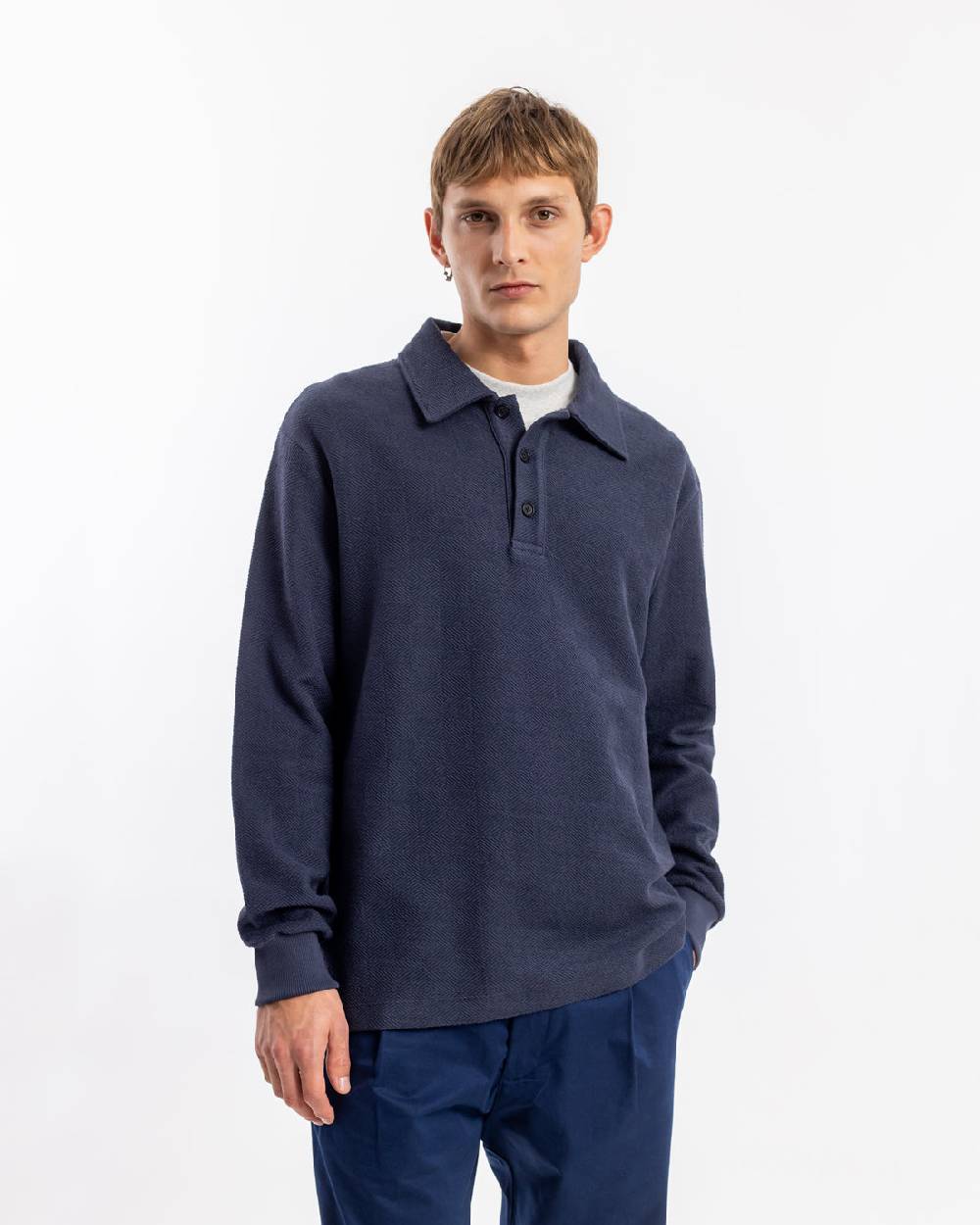 Rotholz Polo Jersey Bio Baumwolle - Dunkelblau Saisonale Angebote