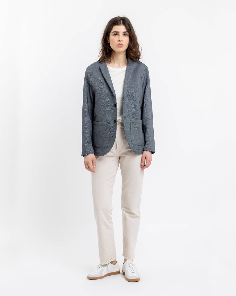 Rotholz Workwear Blazer aus Bio Twill Schwarz Kariert JETZT KAUFEN