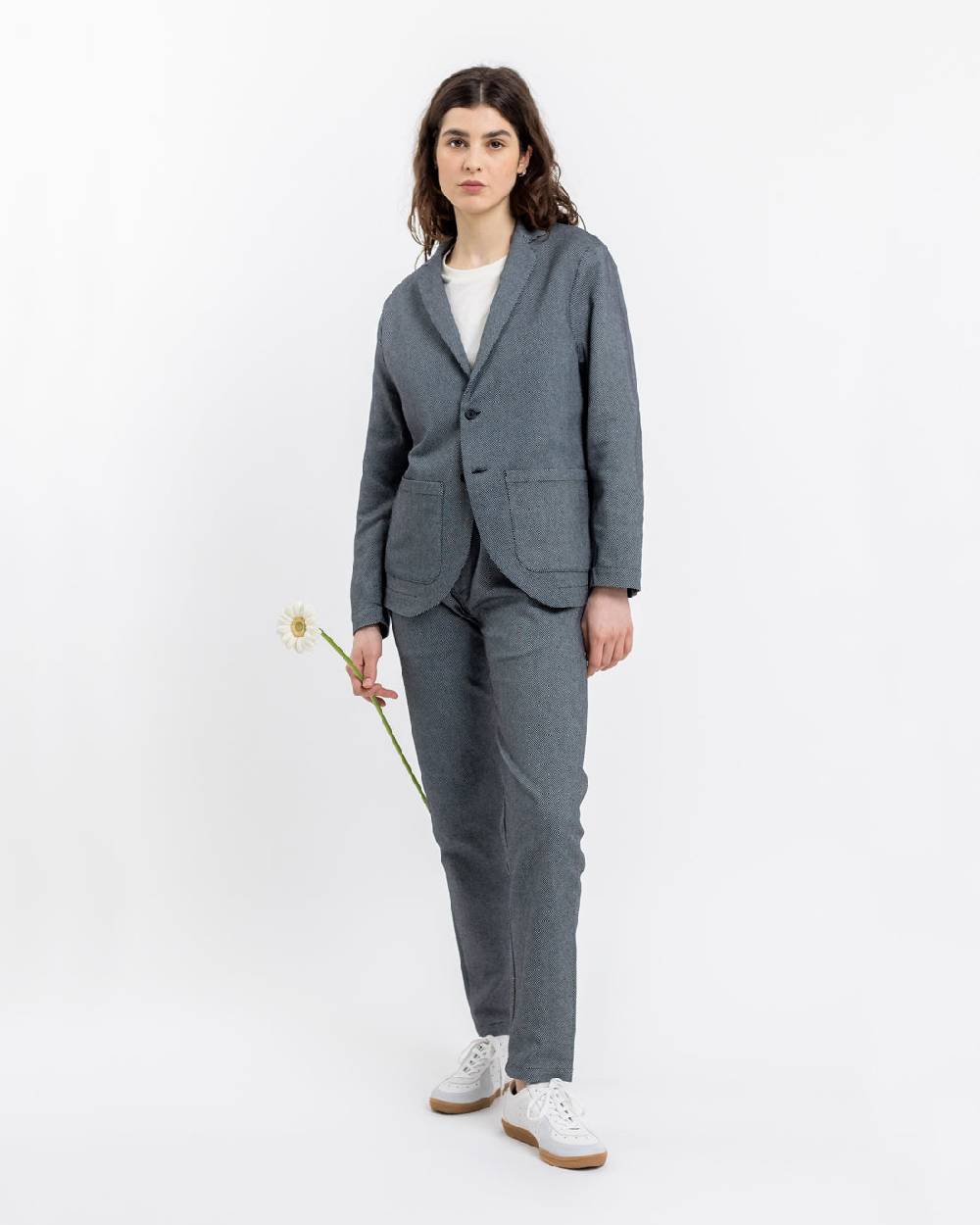 Rotholz Workwear Blazer aus Bio Twill Schwarz Kariert JETZT KAUFEN