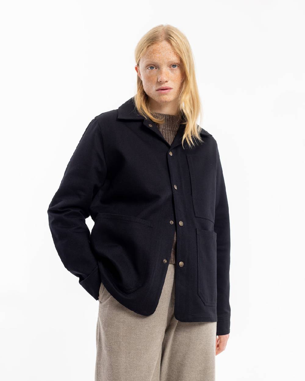 Rotholz Leichte Jacke Bio Baumwolle - Schwarz Neueste Stile