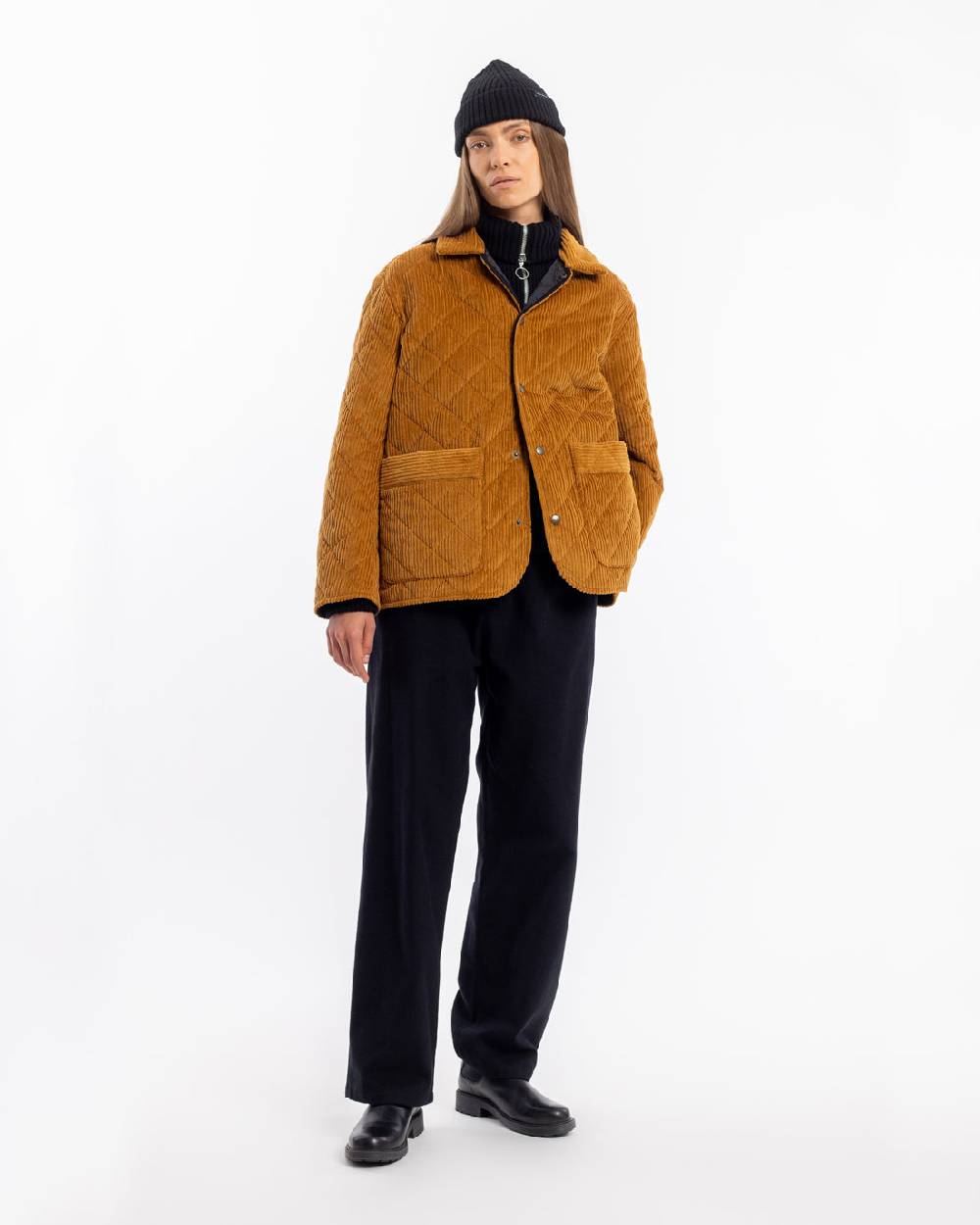 Rotholz Gesteppte Cord Jacke - Toffee Letzter Tag