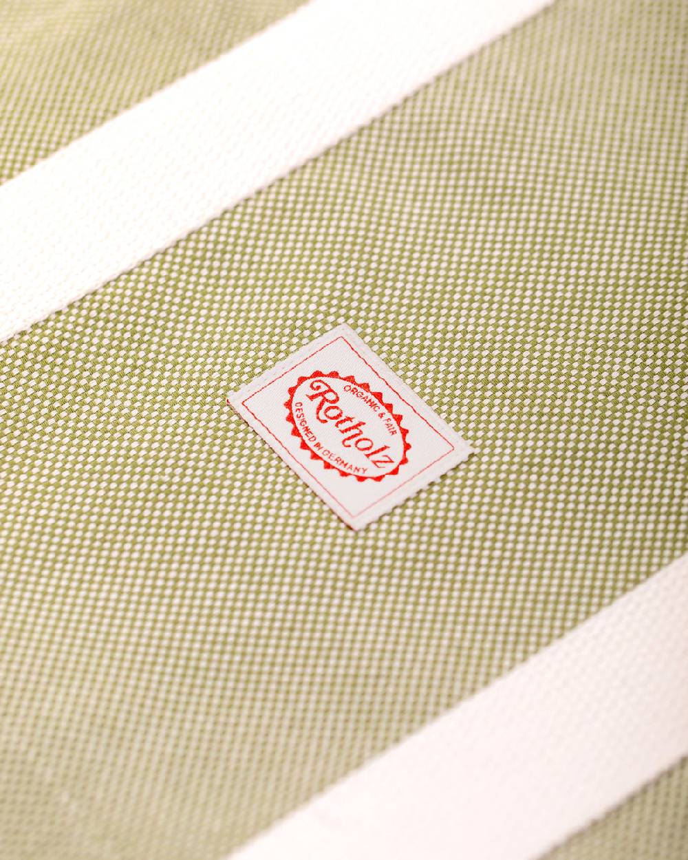 Rotholz Weekend Tote Bag aus Bio Canvas Grün Sonderangebot der Fabrik