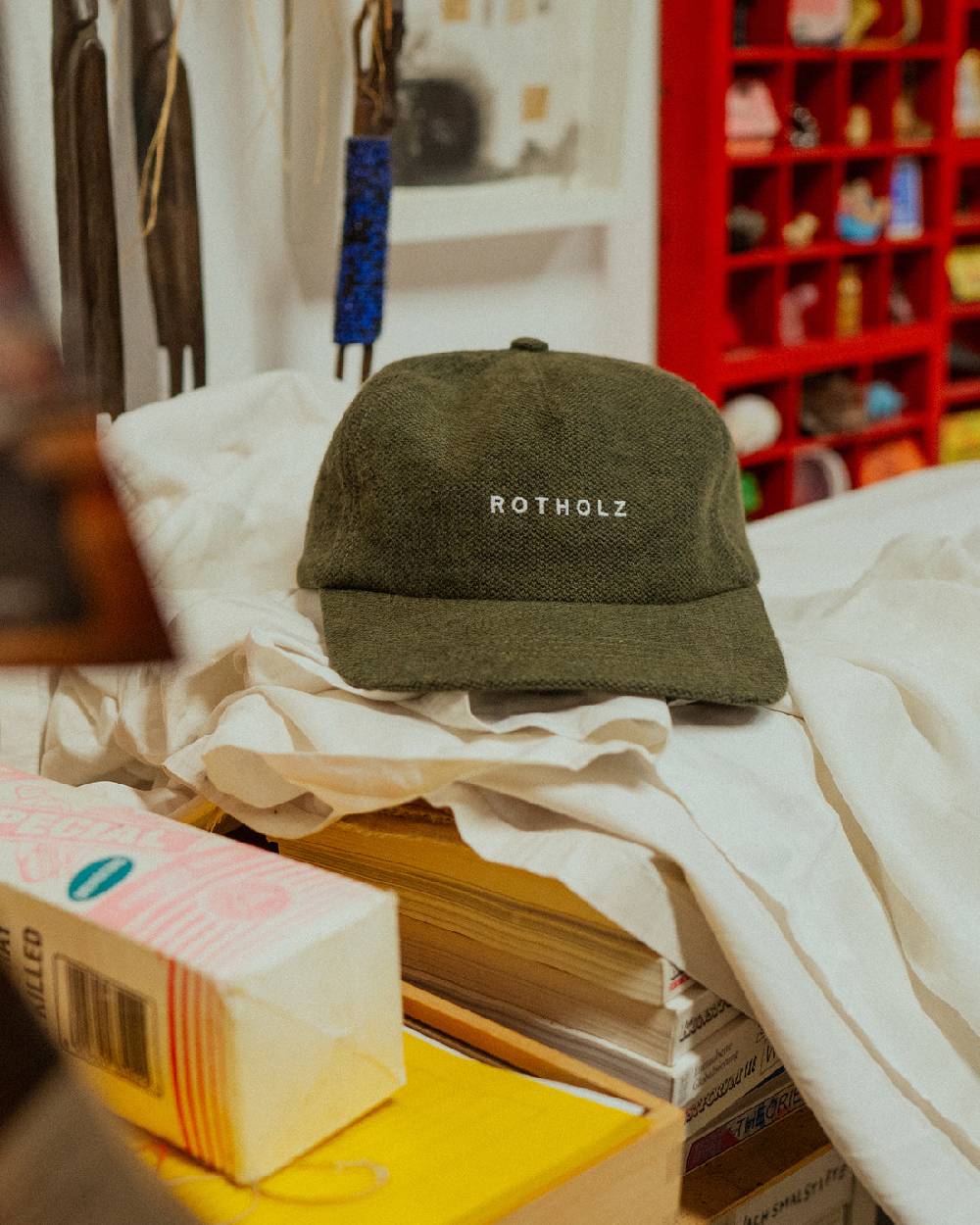 Rotholz Flannel Floppy Cap Bio Baumwolle - Grün Vatertagsangebot