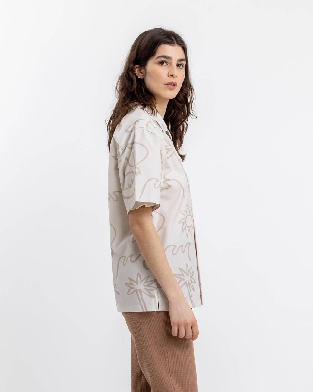 Rotholz Beachside Bowling Hemd Off-White Zeitlich begrenztes Angebot