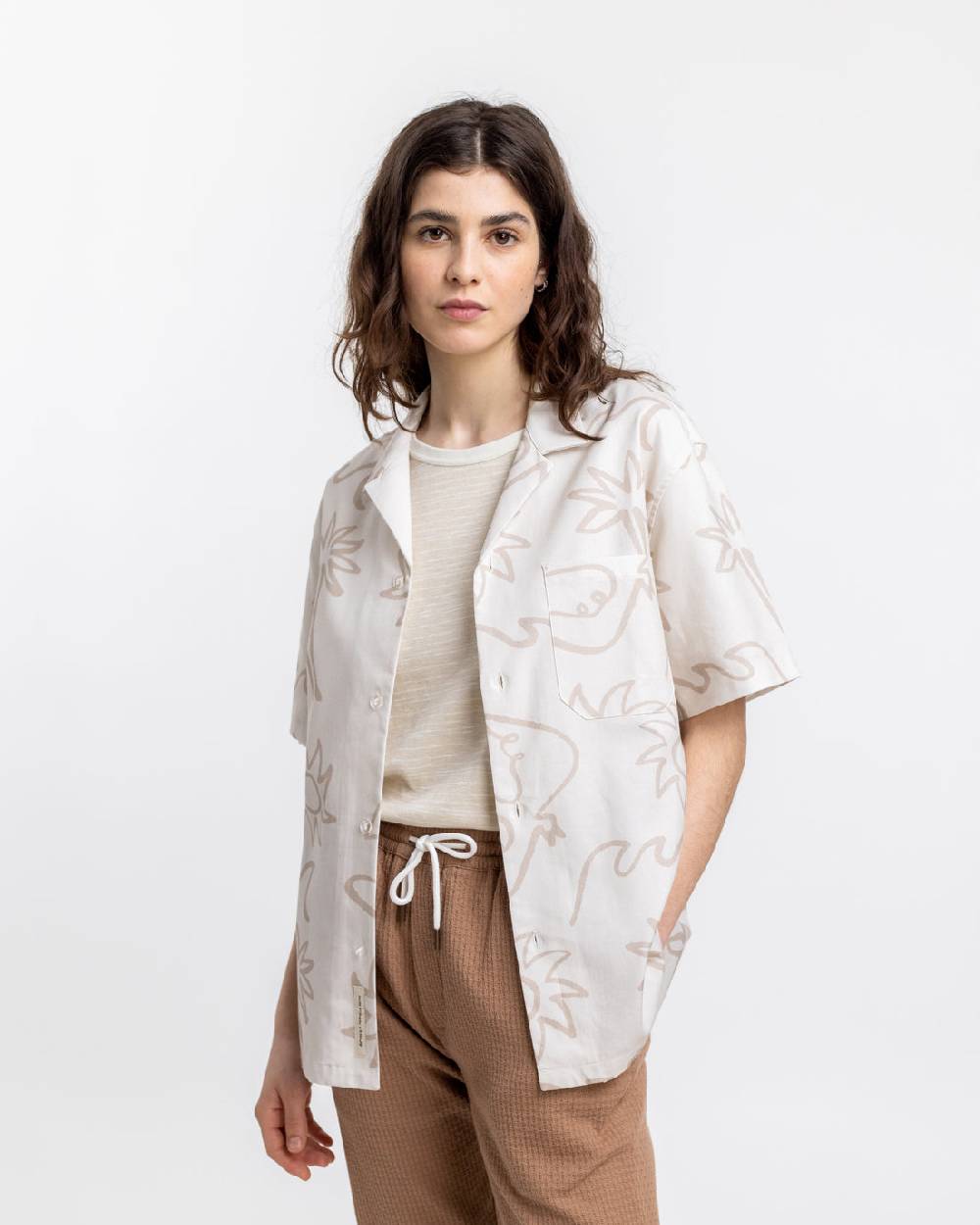 Rotholz Beachside Bowling Hemd Off-White Zeitlich begrenztes Angebot