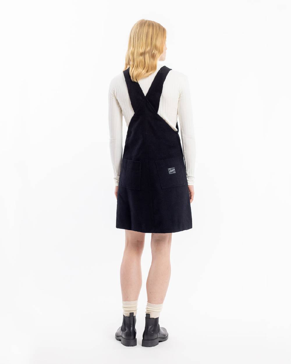 Rotholz Moleskin Latzkleid Bio Baumwolle - Schwarz Bis zu 55% Rabatt