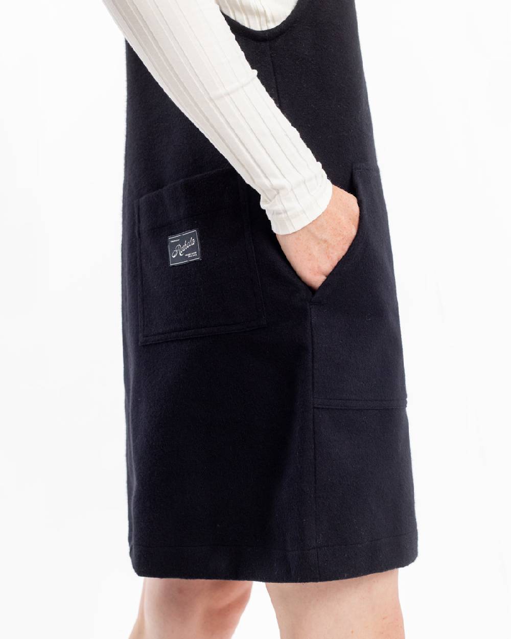 Rotholz Moleskin Latzkleid Bio Baumwolle - Schwarz Bis zu 55% Rabatt