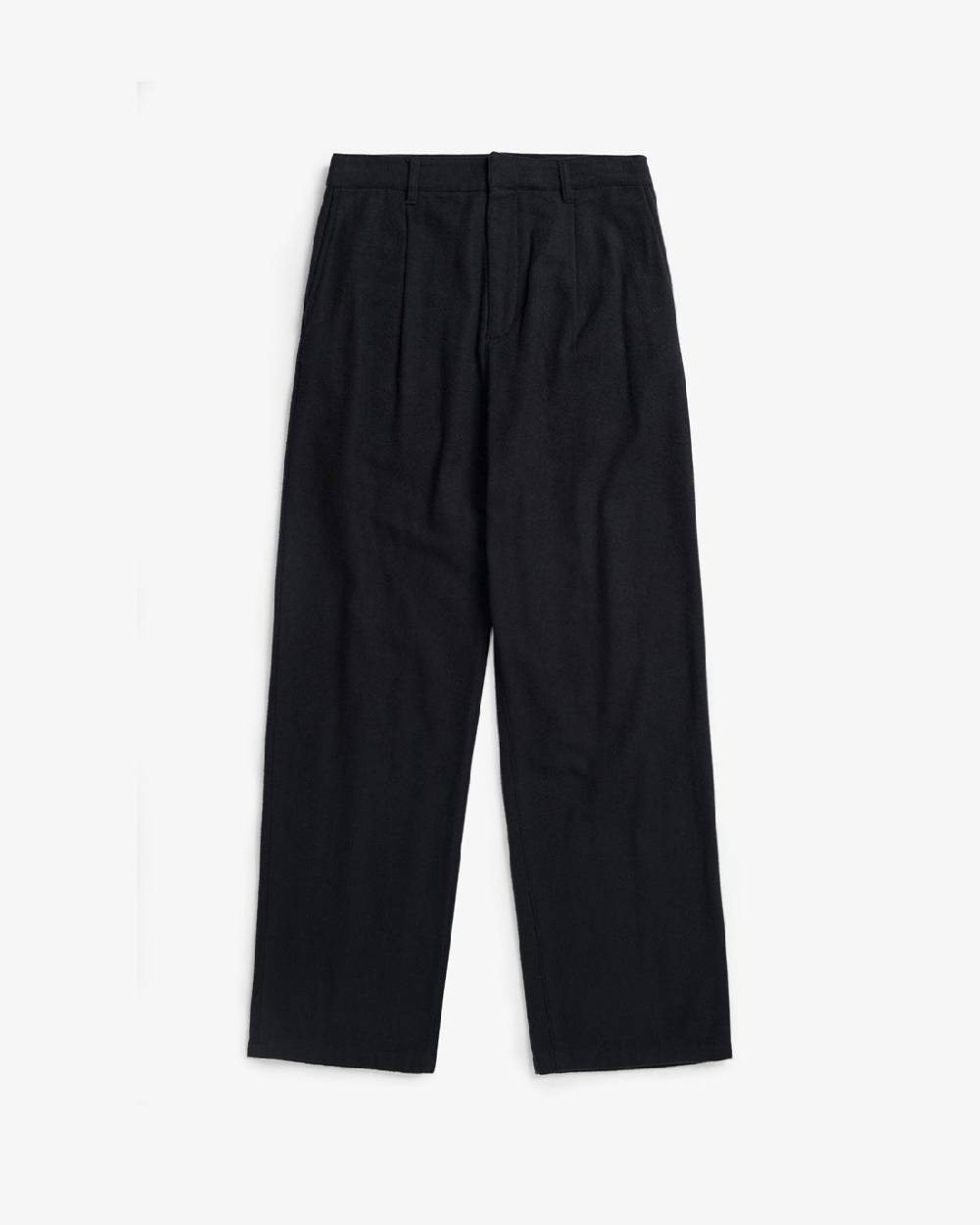 Rotholz High Waist Flanell Hose Bio Baumwolle - Schwarz 50% Rabatt für begrenzte Zeit