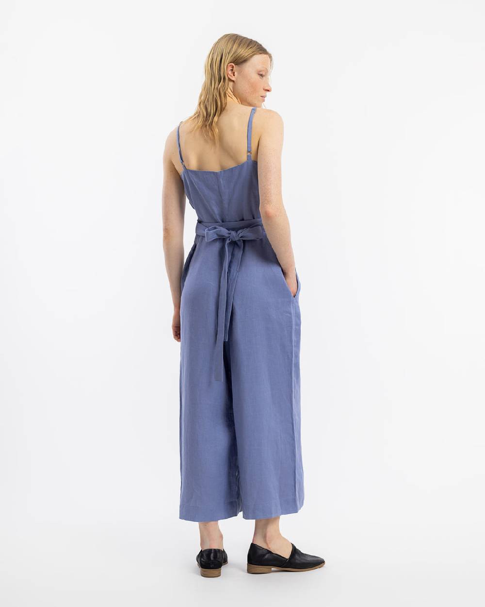 Rotholz Jumpsuit Leinen Mix - Hellblau Limitierter Zeitrabatt