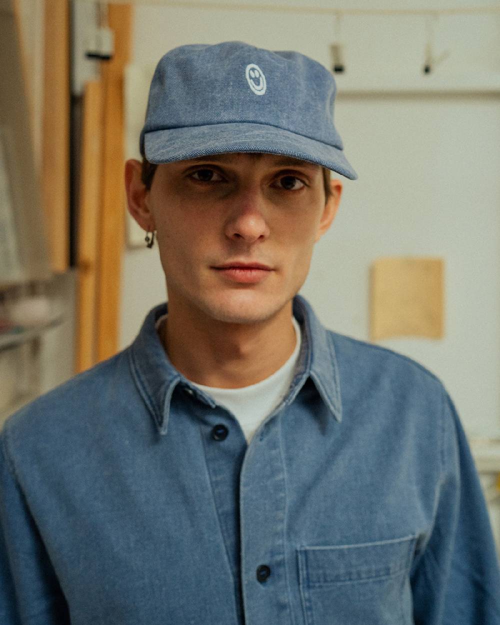 Rotholz Denim Floppy Cap - Blau Versandkostenfrei