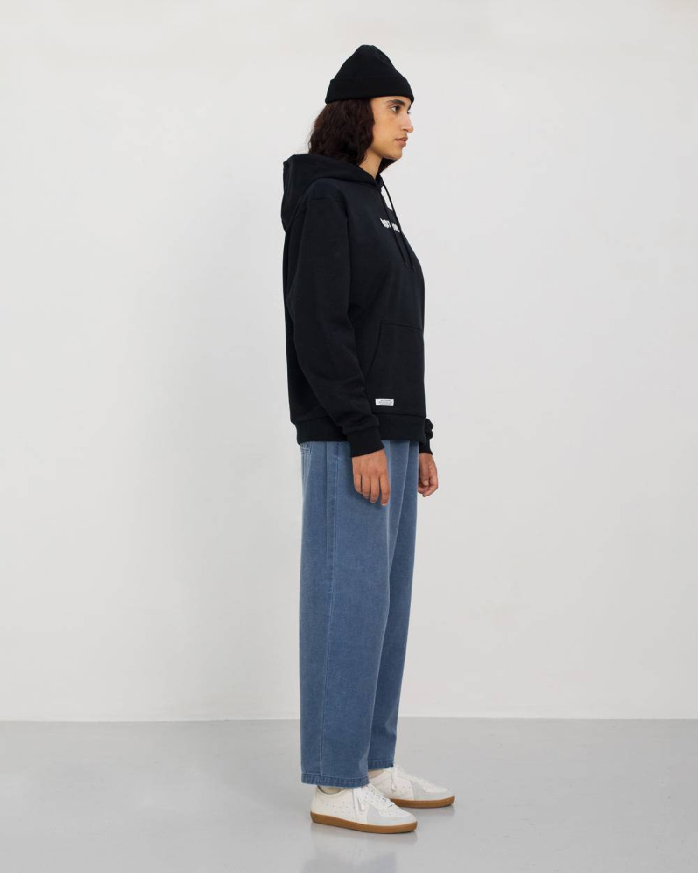 Rotholz Logo Hoodie Bio Baumwolle - Schwarz Flash Sale