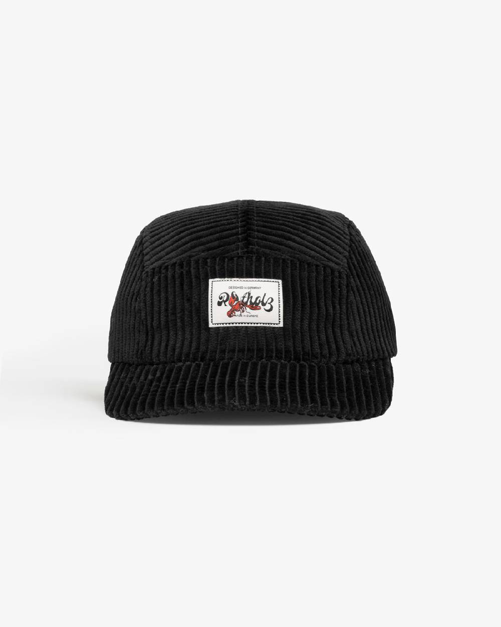 Rotholz Cord 5-Panel Bio Baumwolle - Schwarz Begrenztes Angebot
