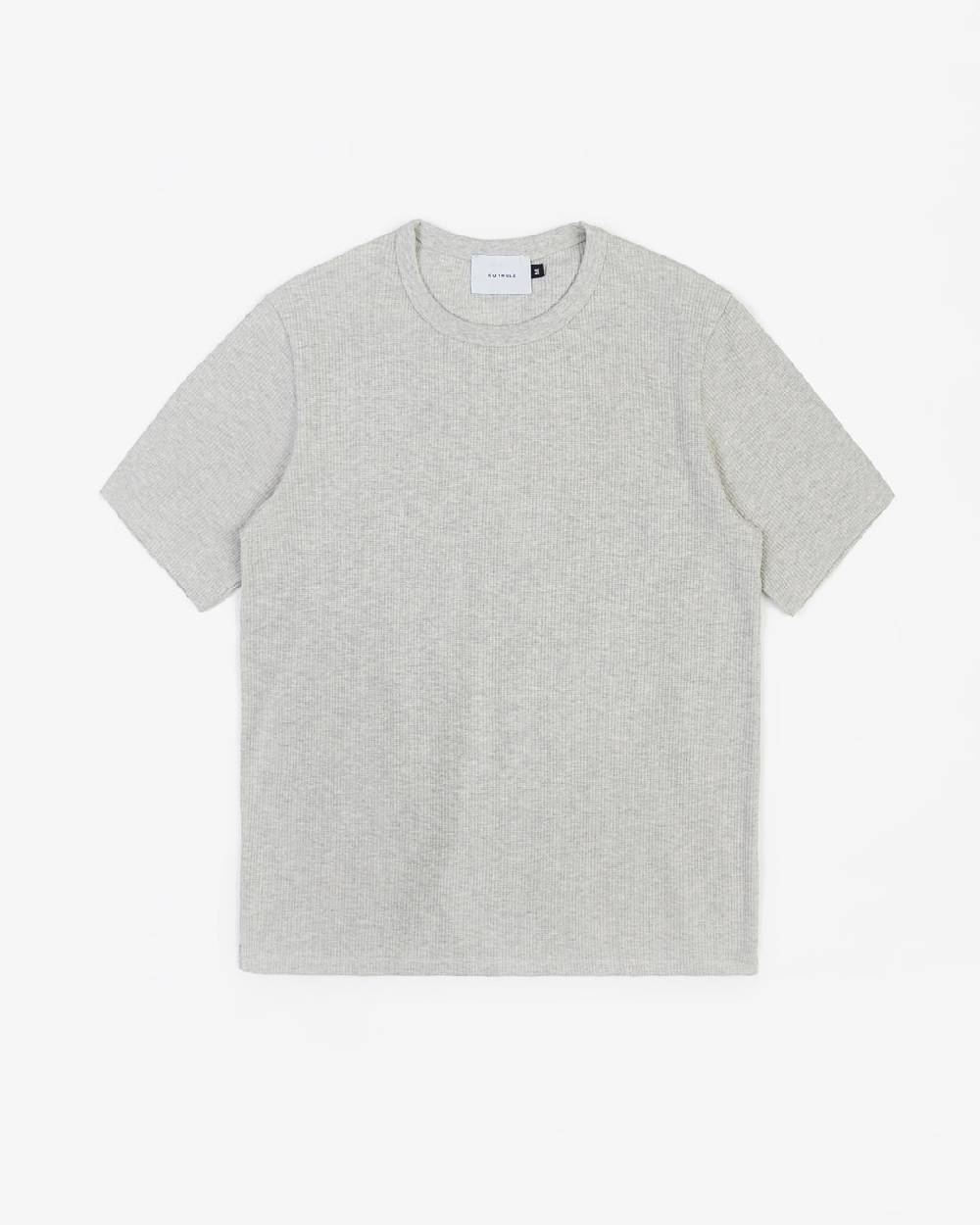 Rotholz Waffel T-Shirt Bio-Baumwolle - Grau Cyber Monday