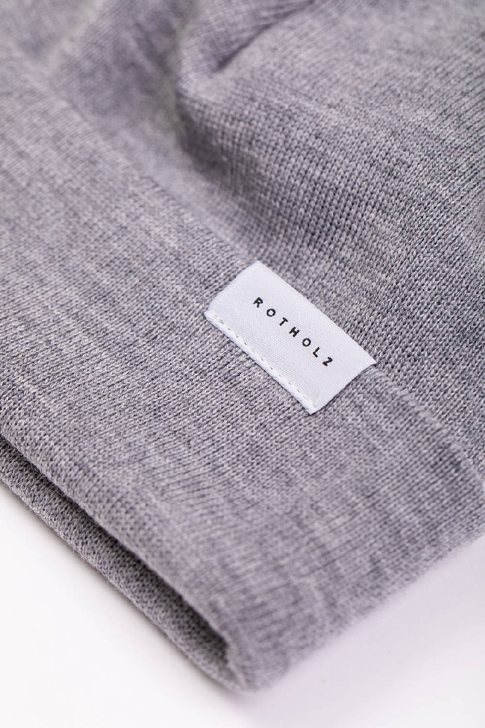 Rotholz Kurze Mütze Merino Fein - Grau Zeitlich begrenztes Angebot