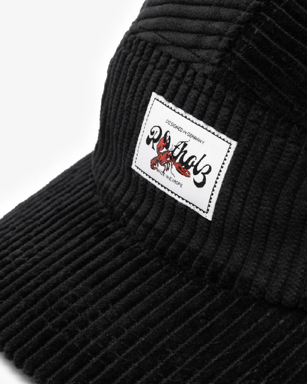 Rotholz Cord 5-Panel Bio Baumwolle - Schwarz Kauf eins, bekomm eins gratis