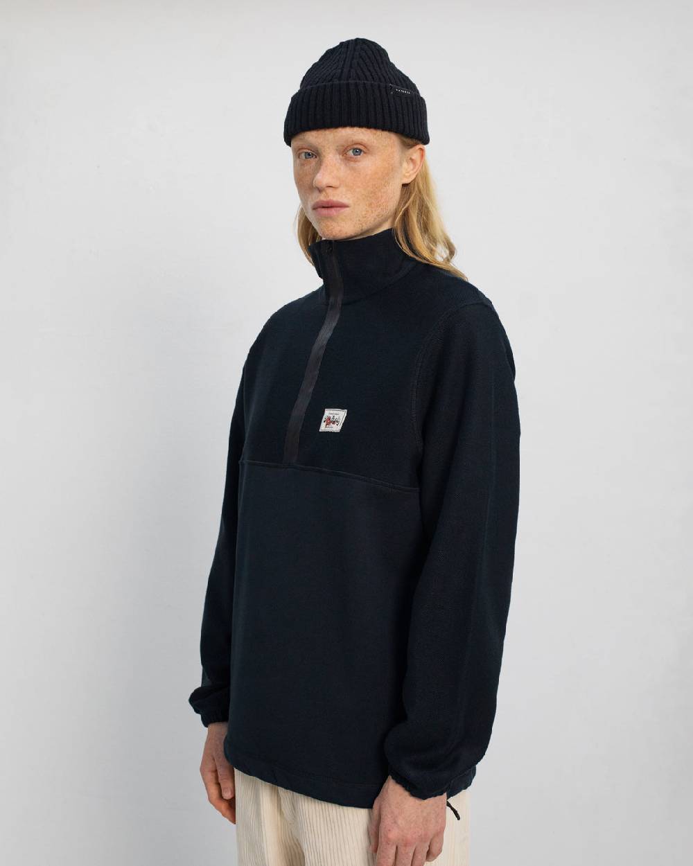 Rotholz Divided Sweatshirt Bio Baumwolle - Schwarz Letzte 3 Tage