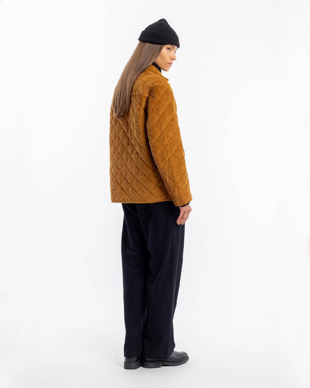 Rotholz Gesteppte Cord Jacke - Toffee Hotsell