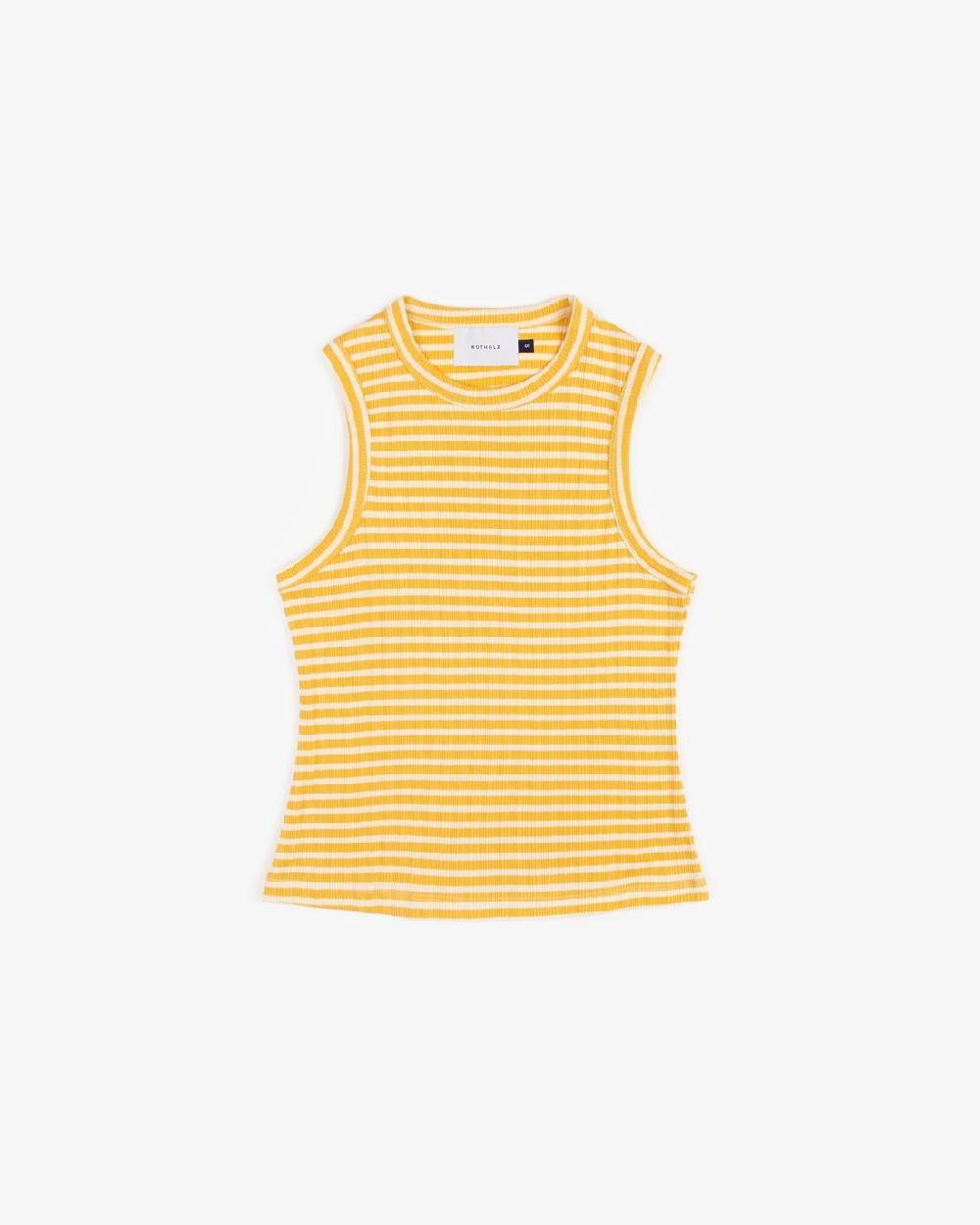 Rotholz Geripptes Singlet Bio Baumwolle - Gestreift im Angebot