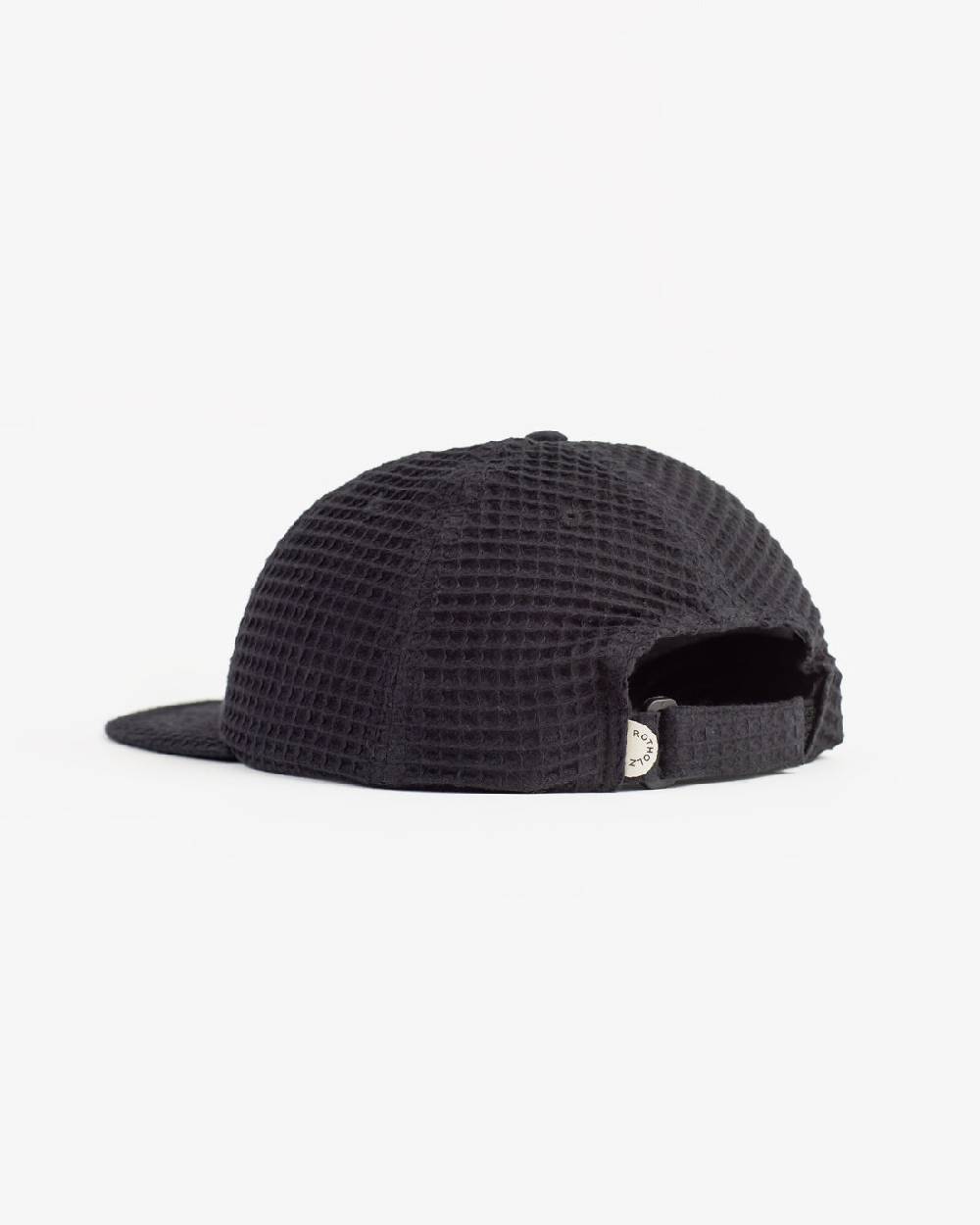 Rotholz Waffel Cap Bio Baumwolle - Schwarz Fabrik Onlineshop
