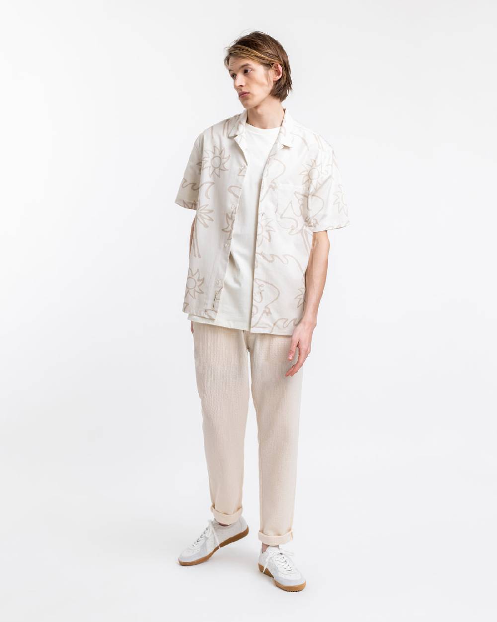 Rotholz Beachside Bowling Hemd Off-White Fabrikpreis
