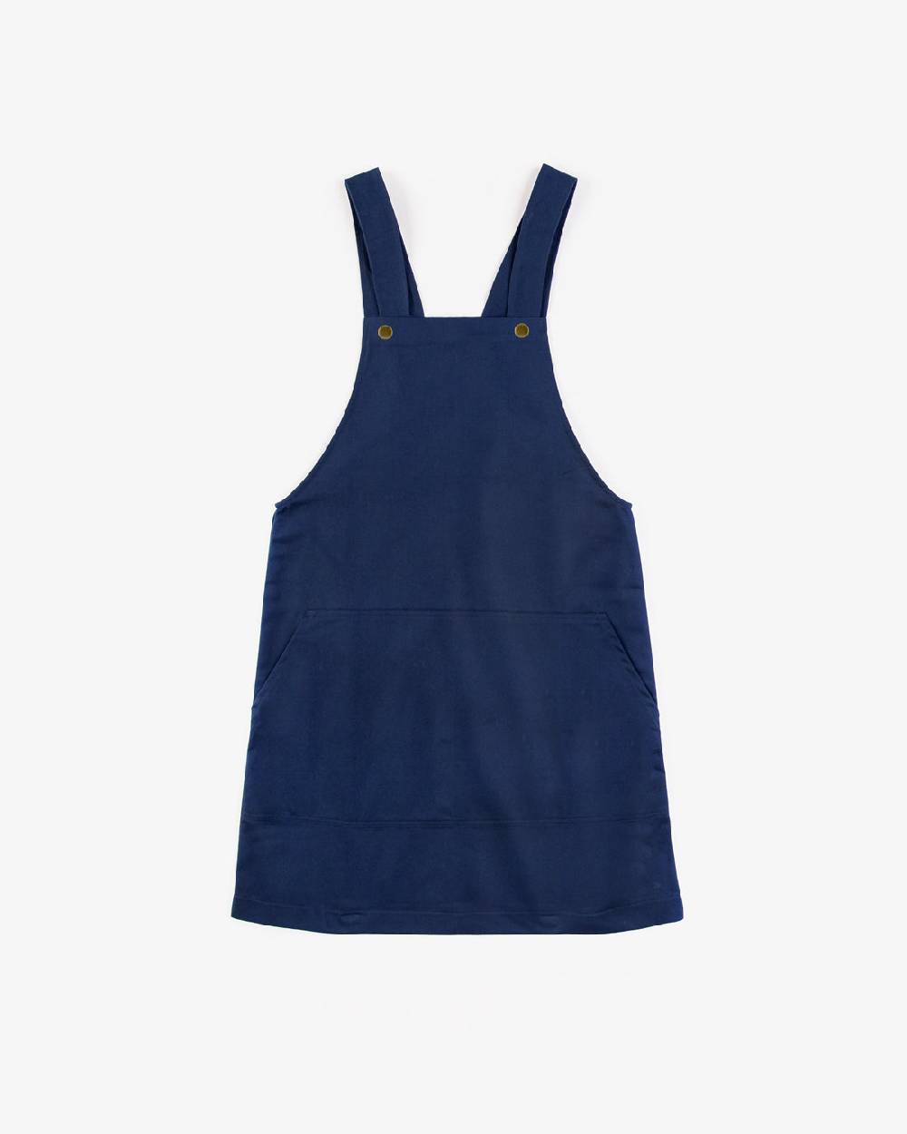 Rotholz Latzkleid aus Bio Canvas - Blau Kauf eins, bekomm eins gratis