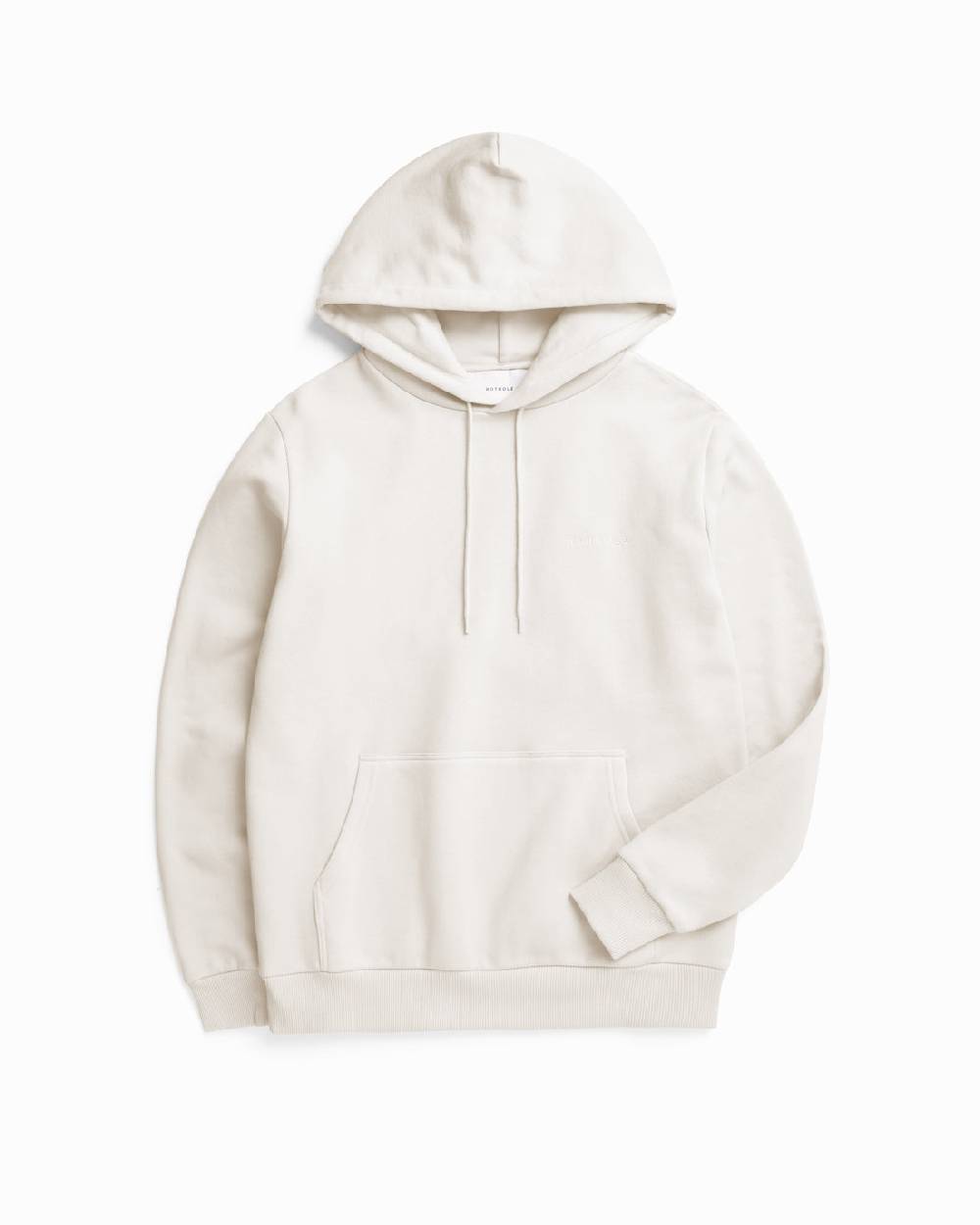 Rotholz Logo Hoodie aus Bio-Baumwolle Weiß Letzte 3 Tage