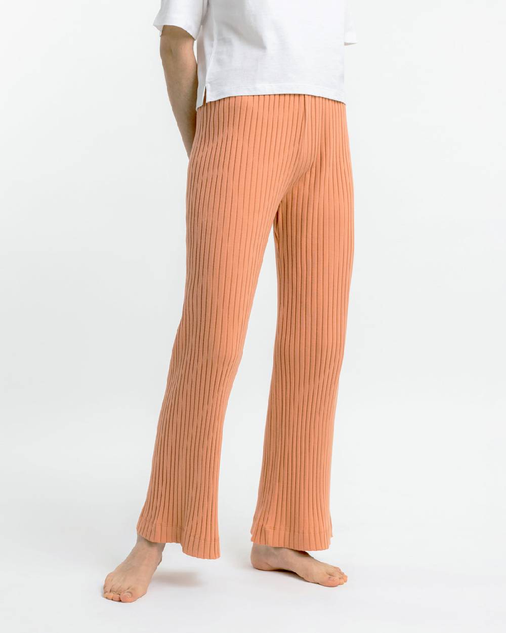 Rotholz Gerippte Hose aus Bio-Baumwolle Apricot Zeitbegrenzte Promotion