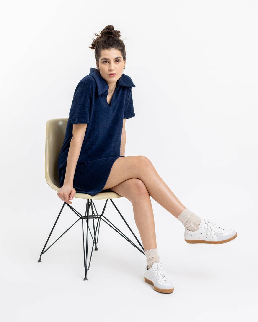 Rotholz Polo Kleid aus Bio Frottee Blau Bis zu 60% Rabatt