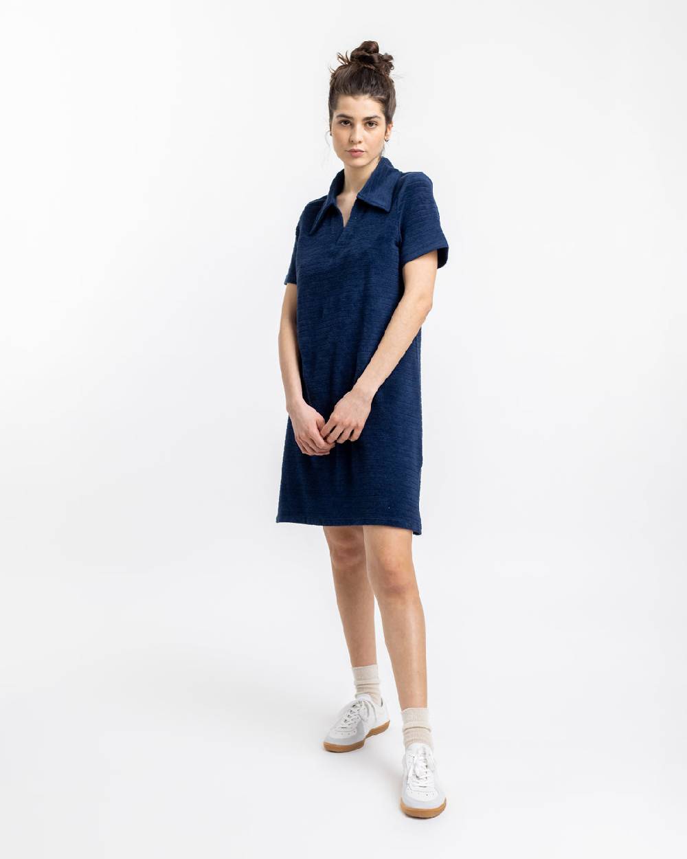 Rotholz Polo Kleid aus Bio Frottee Blau Bis zu 60% Rabatt