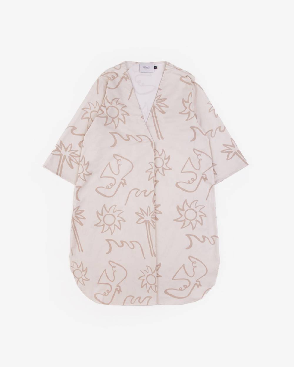 Rotholz Beachside Kaftan Kleid Off-White Riesige Rabatte