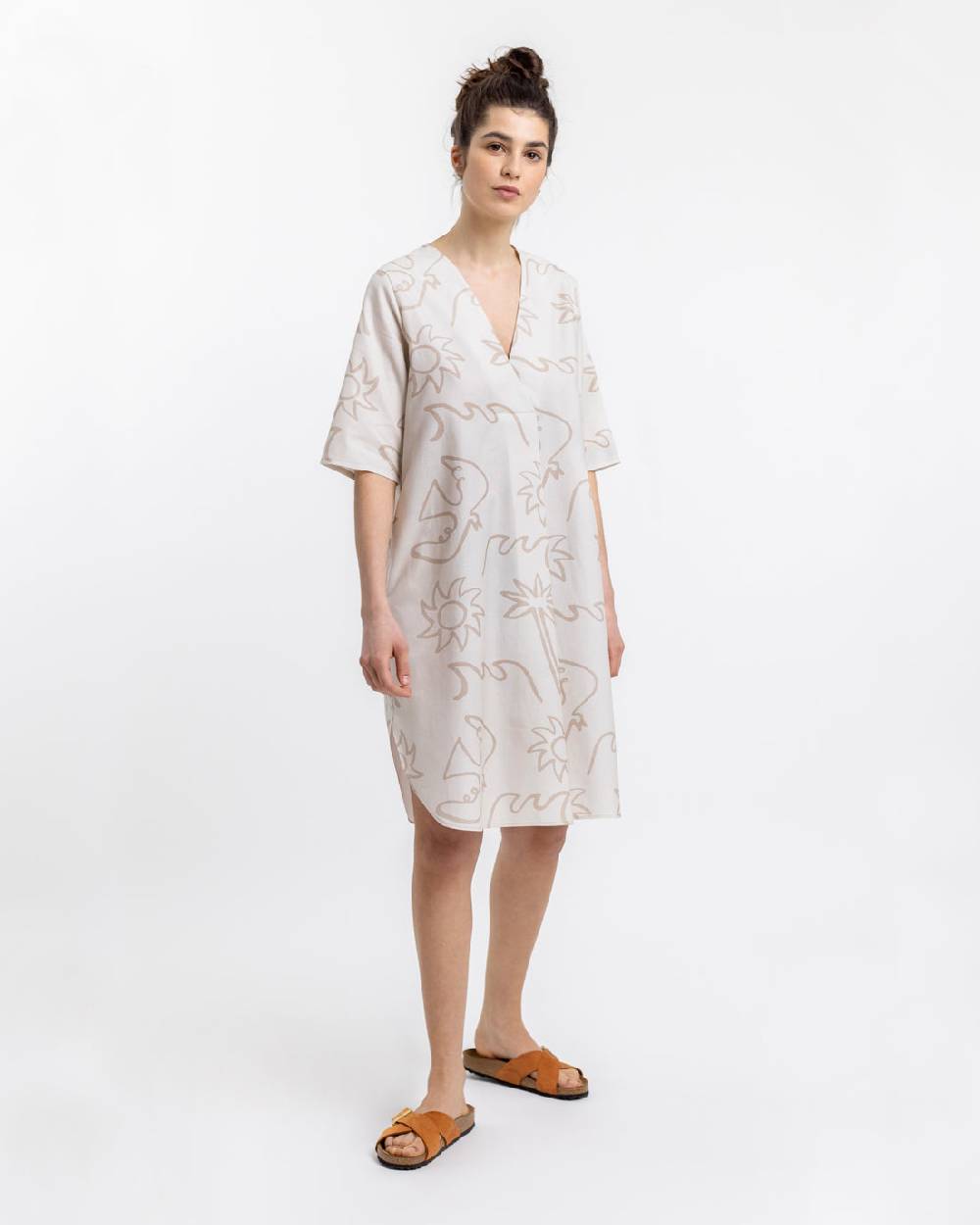 Rotholz Beachside Kaftan Kleid Off-White Riesige Rabatte