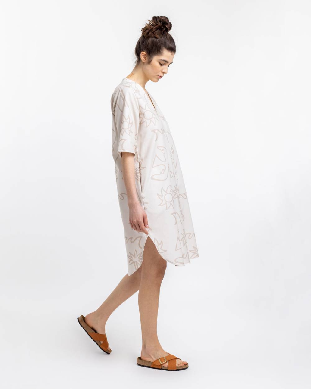 Rotholz Beachside Kaftan Kleid Off-White Riesige Rabatte