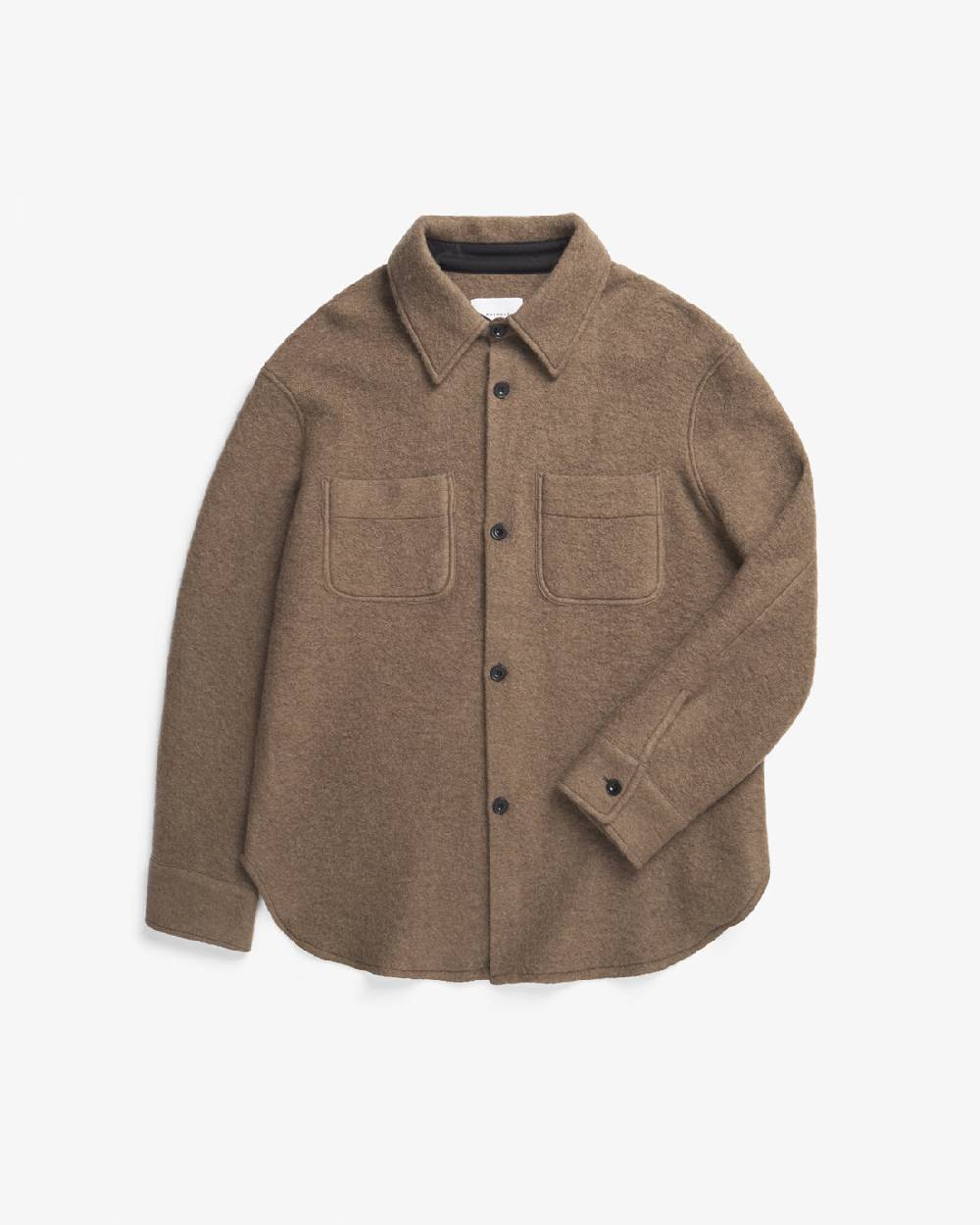 Rotholz Overshirt Bio Wollmischung - Braun Kostenloser Versand international