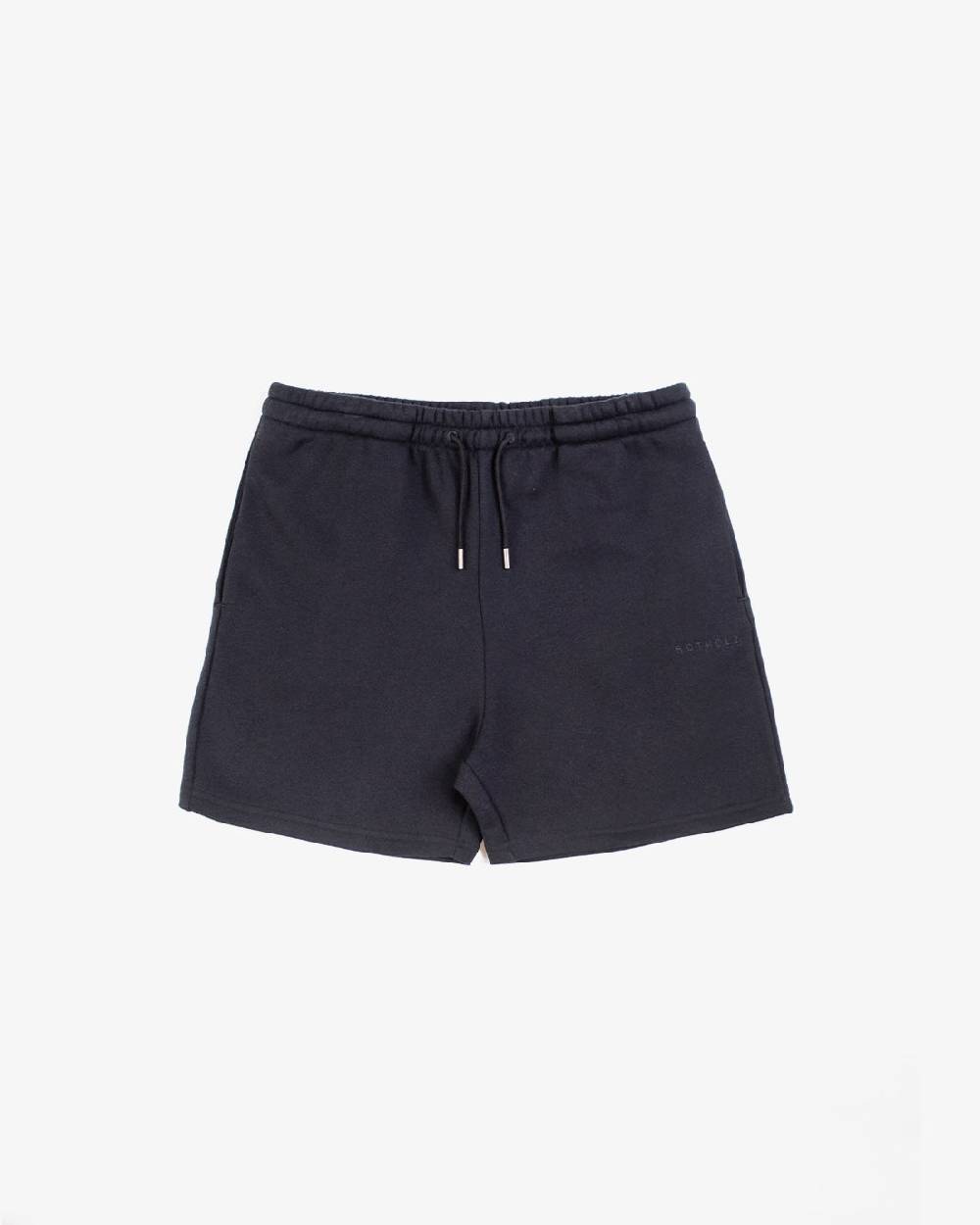 Rotholz Logo Sweatshorts aus Bio-Baumwolle Schwarz Begrenzt auf 3 Tage