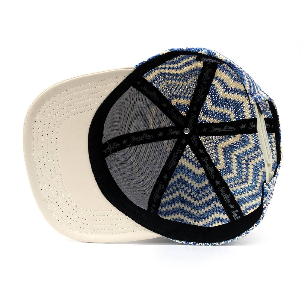 Smith & Miller Bast Flat Unisex Snapback Cap , blue - stone Letzte 3 Tage