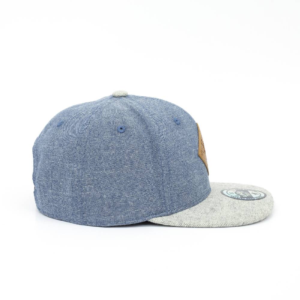 Smith & Miller Autumn Glory Unisex Snapback Cap, denim - grey Meist gekauft