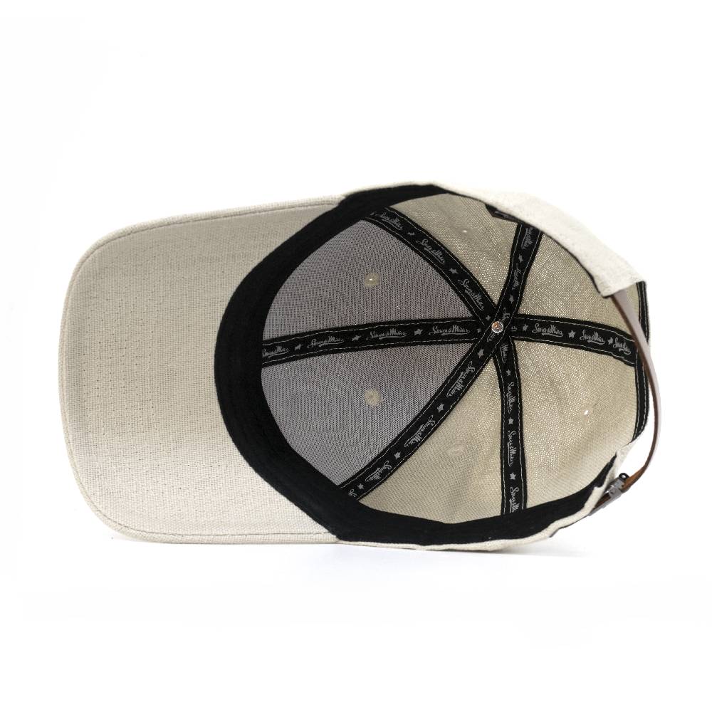 Smith & Miller Elam Unisex Curved Cap, stone Lagerräumung
