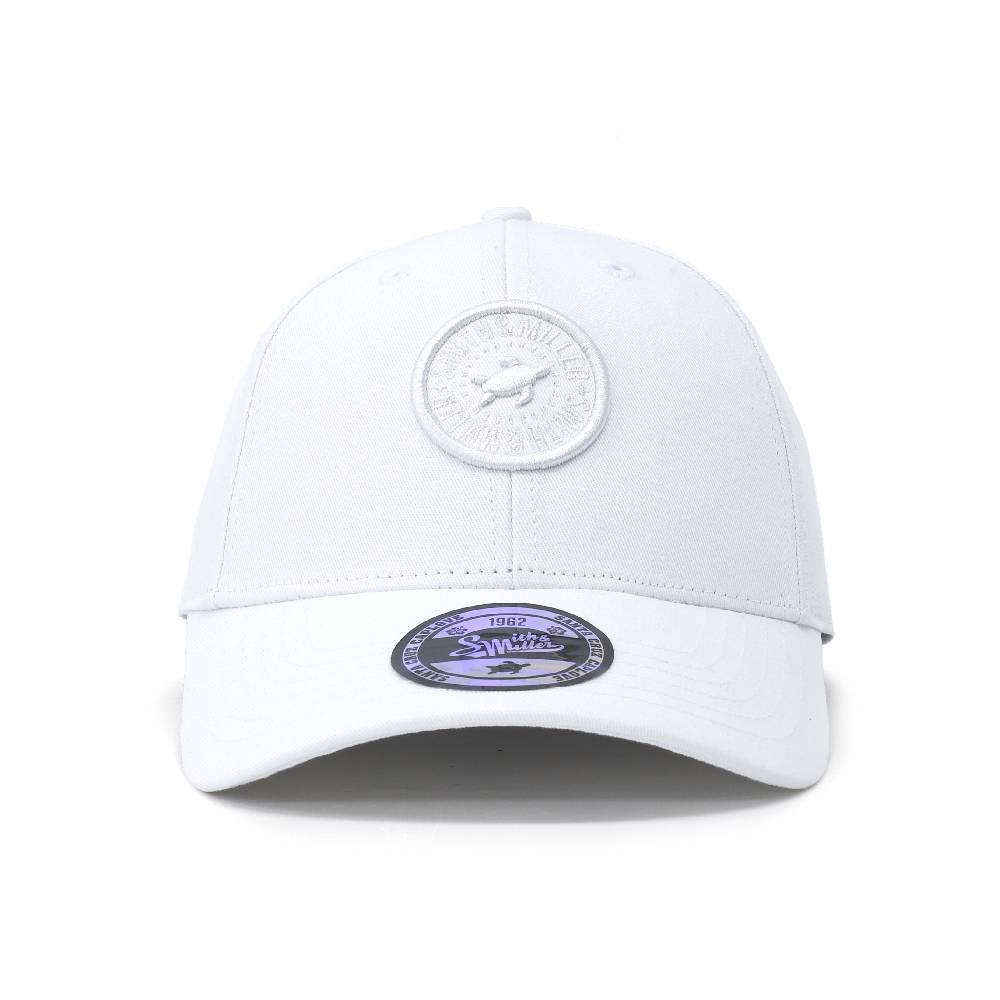 Smith & Miller Odesa Unisex Curved Cap, white Große Rabatte