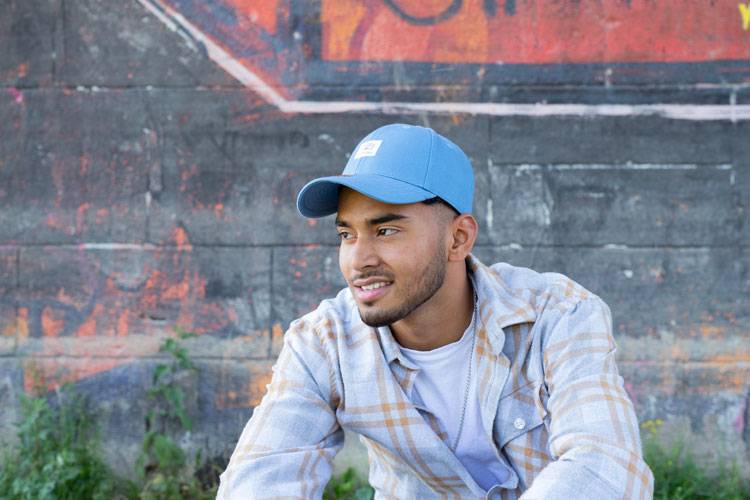 Smith & Miller Reno Unisex Curved Cap, dusty blue Räumungsverkauf