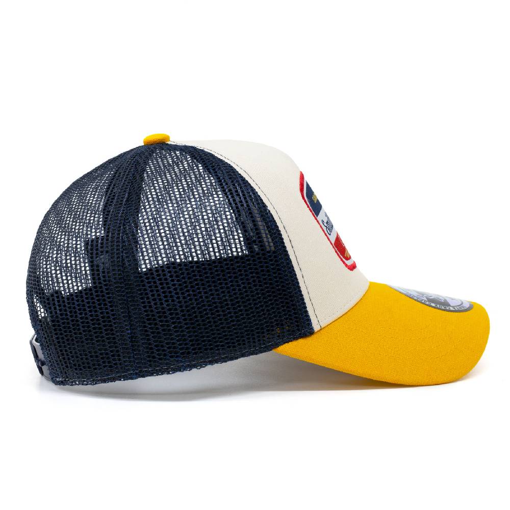 Smith & Miller Vicent Unisex Trucker Cap, stone - mango Riesige Ersparnisse
