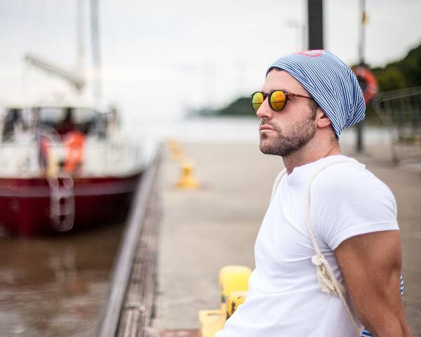 Sonia Originelli Beanie Mütze "Anker Maritim" Streifen Jersey Unisex Nur noch ein Tag übrig
