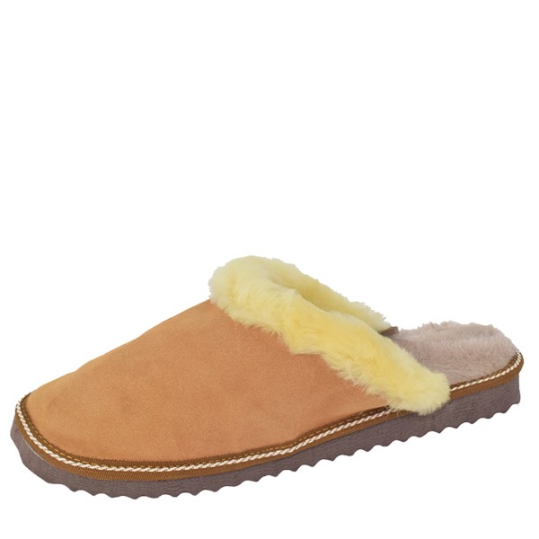 Sonia Originelli Damenpantoffel Schuhe Schaf Lammfell EVA Sohle Leder Auslauf