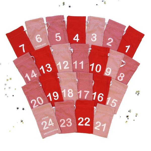 Sonia Originelli Adventskalender aus Baumwolle 24 Säckchen zum selber Befüllen Osterangebot