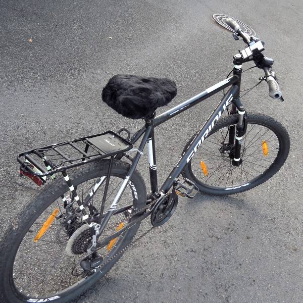 Sonia Originelli Fahrradsitzbezug Baumwolle Lammfell Bike Riemen Letzte 3 Tage