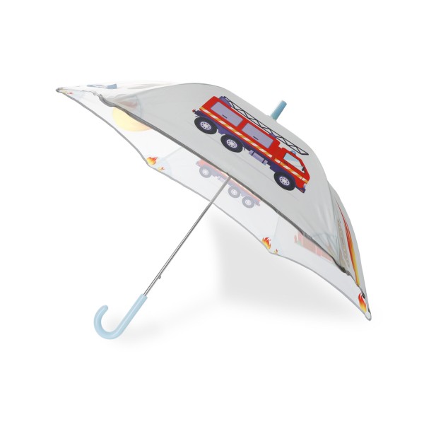 Sonia Originelli Kinder Regenschirm reflektierend Sicherheitsschirm Feuerwehr Tatü Tata Auto Bis zu 55% Rabatt