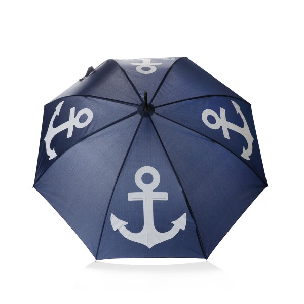 Sonia Originelli Stockschirm "Anker" maritim marine blau Regenschirm Schutz Speichern exportieren
