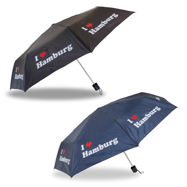 Sonia Originelli Taschenschirm "I love Hamburg" Regenschirm Schutz Stadt Online