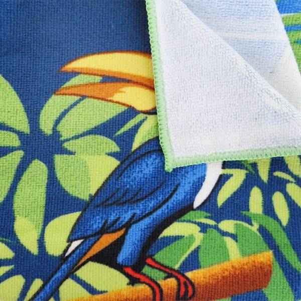 Sonia Originelli Strandtuch Mikrofaser Handtuch Beach Tiere Blumen USA im Angebot