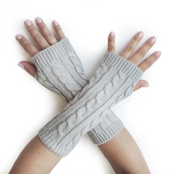Sonia Originelli Armstulpe Handschuhe Strick Uni Gemütlich Lang Günstiger Verkauf